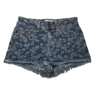 Bullhead l destroyed cutoff denim high waisted